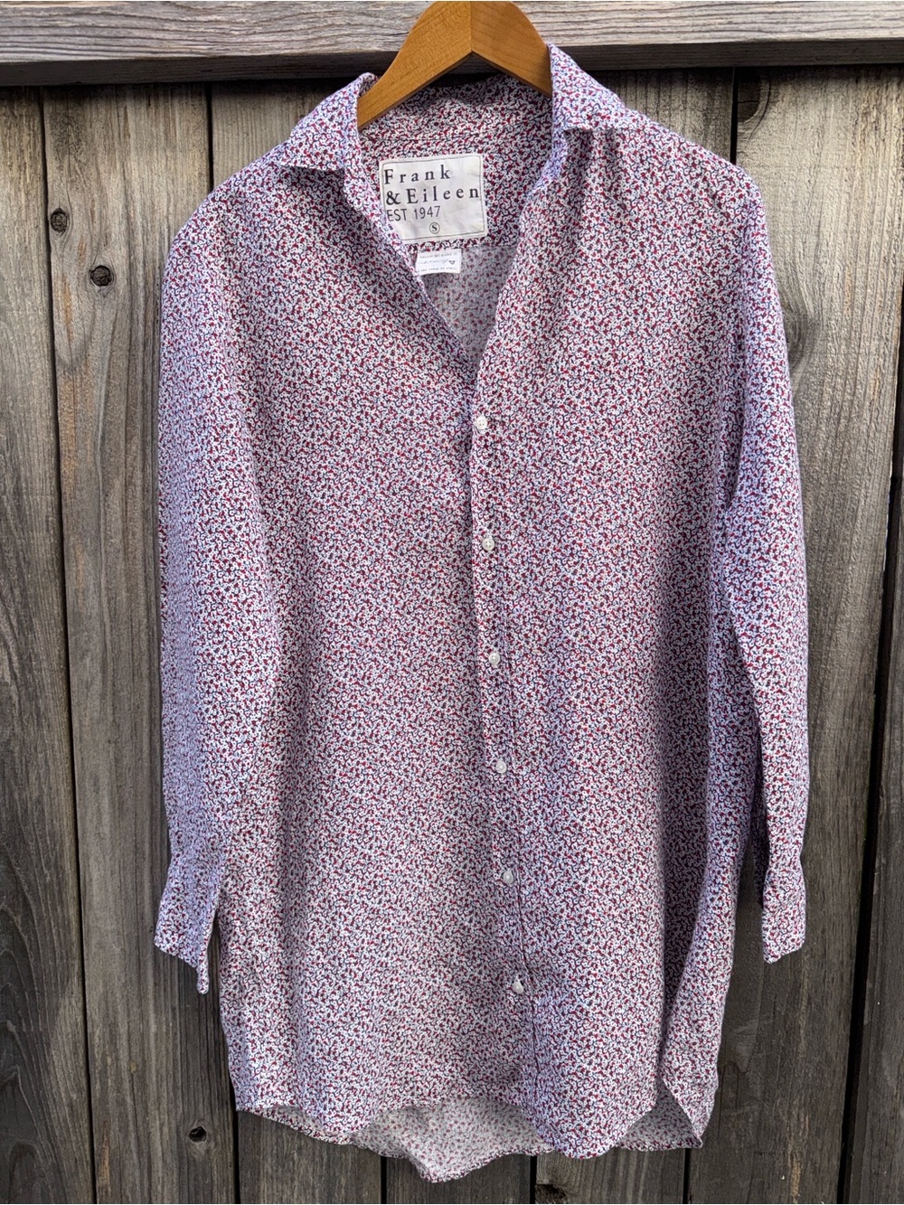Frank & Eileen ‘Mary’ Shirtdress Womens  Italian Linen Dress Size Small - Picture 5 of 10